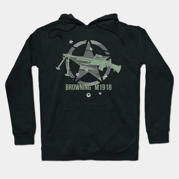 I love guns! Browning M1918 (BAR) Hoodie by FAawRay